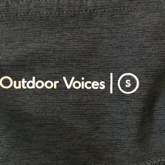 Outdoor Voices Legging Women S Blue Black Colorblock Mid Rise Hip Pocket Yoga - Picture 4 of 11